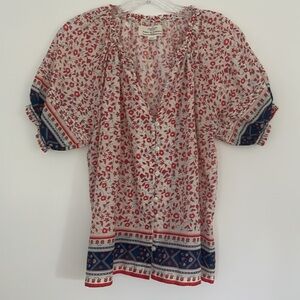 Trovata Birds of Paradise June Floral Blouse, Size Small